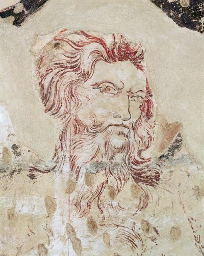تفاصيل القديس أونوفريوس ومشهد من حياته (رسم ورسم جدارية ملونة) بواسطة سيد Fogg Pieta