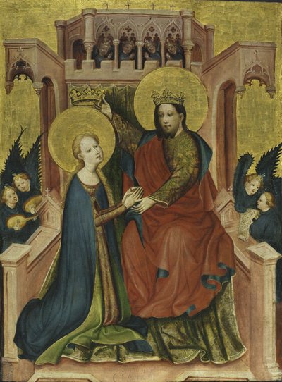 تتويج العذراء بواسطة سيد Fröndenberg Altarpiece