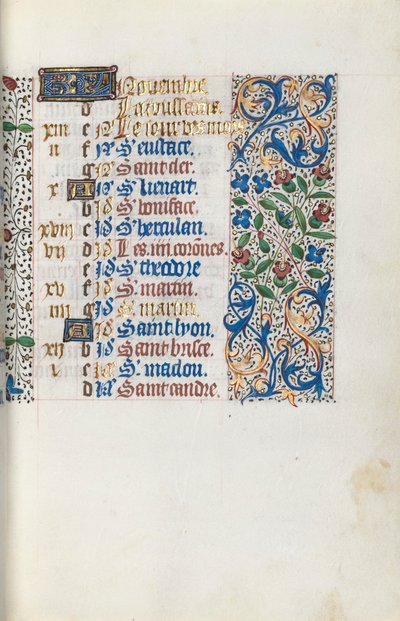 كتاب ساعات استخدام روان: fol. 111 و ، ج. 1470. بواسطة سيد لاتيني جنيف