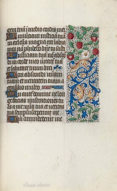 كتاب ساعات استخدام روان: fol. 126 و ، ج. 1470. بواسطة سيد لاتيني جنيف