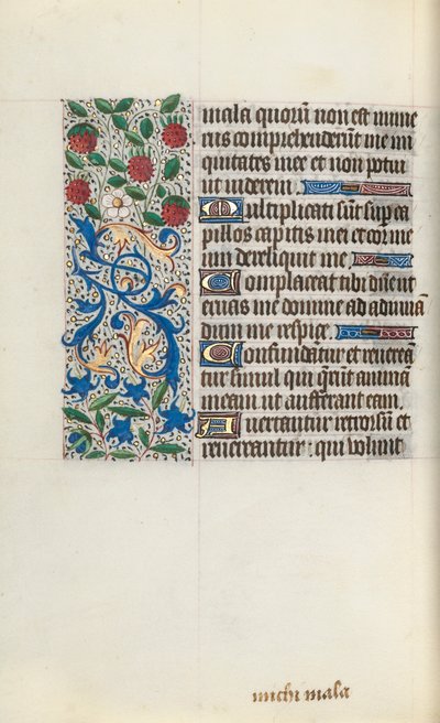 كتاب ساعات استخدام روان: fol. 126 فولت ، ج. 1470. بواسطة سيد لاتيني جنيف