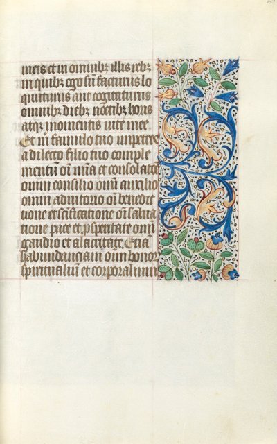 كتاب ساعات استخدام روان: fol. 21 و ، ج. 1470. بواسطة سيد لاتيني جنيف