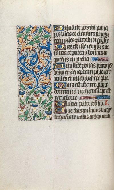 كتاب ساعات استخدام روان: fol. 34 فولت ، ج. 1470. بواسطة سيد لاتيني جنيف