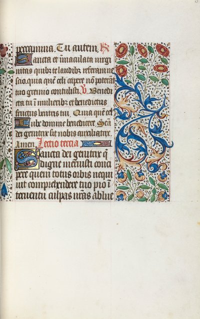كتاب ساعات استخدام روان: fol. 36 و ، ج. 1470. بواسطة سيد لاتيني جنيف