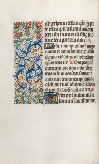 كتاب ساعات استخدام روان: fol. 36 فولت ، ج. 1470. بواسطة سيد لاتيني جنيف
