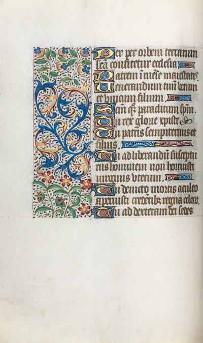 كتاب ساعات استخدام روان: fol. 37 ج ، ج. 1470. بواسطة سيد لاتيني جنيف