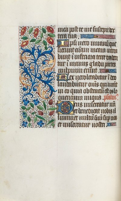 كتاب ساعات استخدام روان: fol. 40 فولت ، ج. 1470. بواسطة سيد لاتيني جنيف
