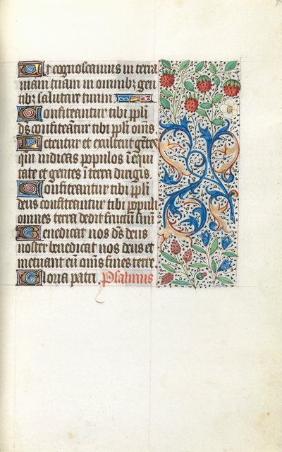 كتاب ساعات استخدام روان: fol. 42 و ، ج. 1470. بواسطة سيد لاتيني جنيف