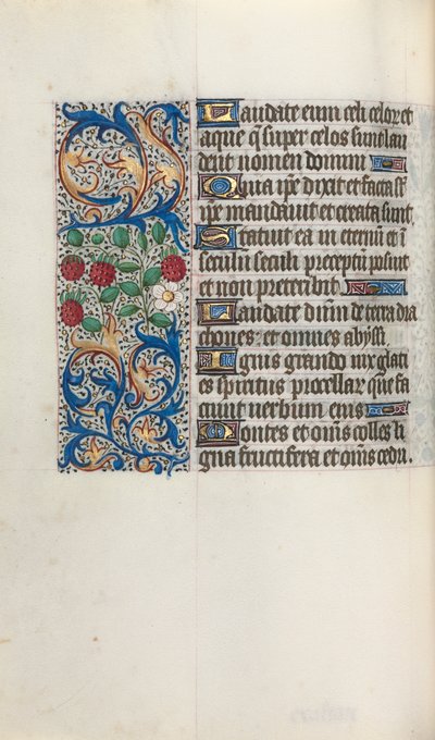 كتاب ساعات استخدام روان: fol. 44 فولت ، ج. 1470. بواسطة سيد لاتيني جنيف