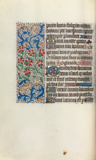 كتاب ساعات استخدام روان: fol. 47 فولت ، ج. 1470. بواسطة سيد لاتيني جنيف