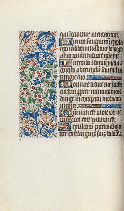 كتاب ساعات استخدام روان: fol. 52 فولت ، ج. 1470. بواسطة سيد لاتيني جنيف