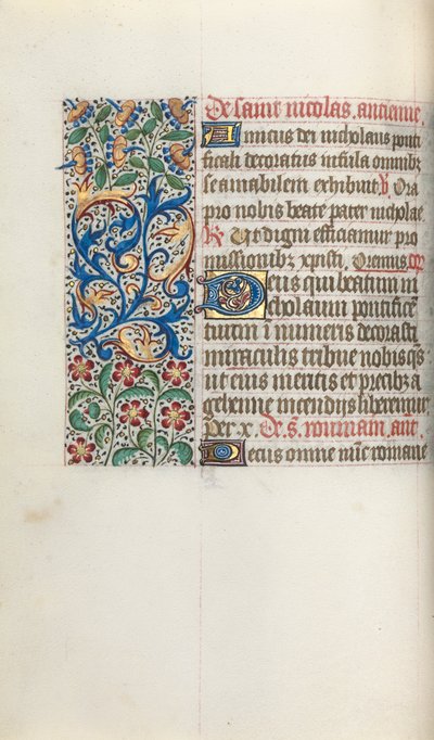 كتاب ساعات استخدام روان: fol. 52 فولت ، ج. 1470. بواسطة سيد لاتيني جنيف