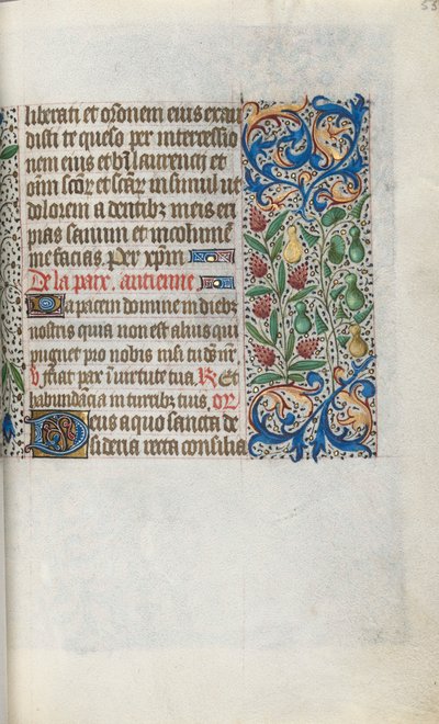 كتاب ساعات استخدام روان: fol. 55 و ، ج. 1470. بواسطة سيد لاتيني جنيف