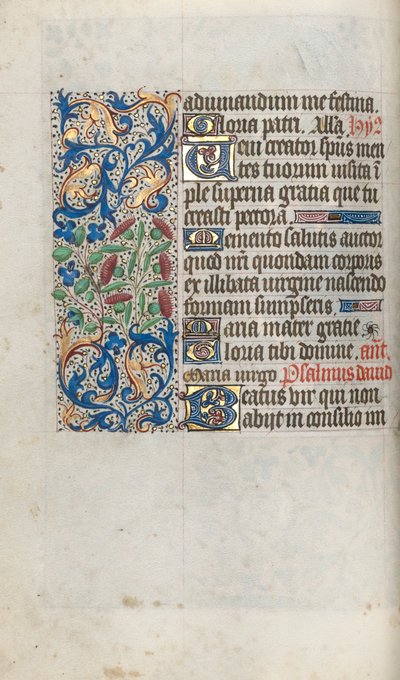 كتاب ساعات استخدام روان: fol. 56 فولت ، ج. 1470. بواسطة سيد لاتيني جنيف