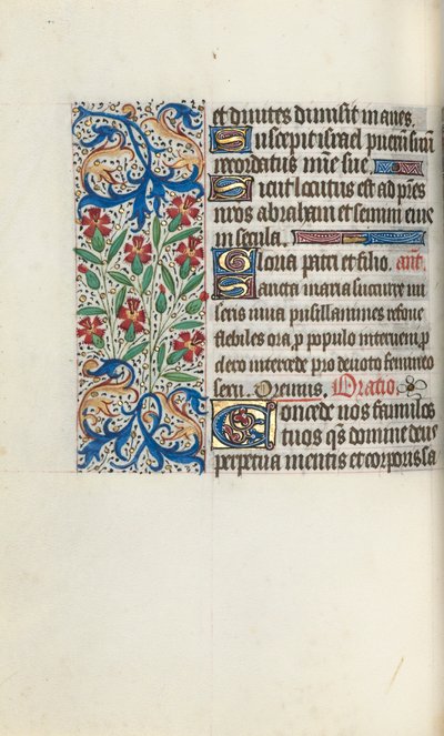 كتاب ساعات استخدام روان: fol. 74 فولت ، ج. 1470. بواسطة سيد لاتيني جنيف