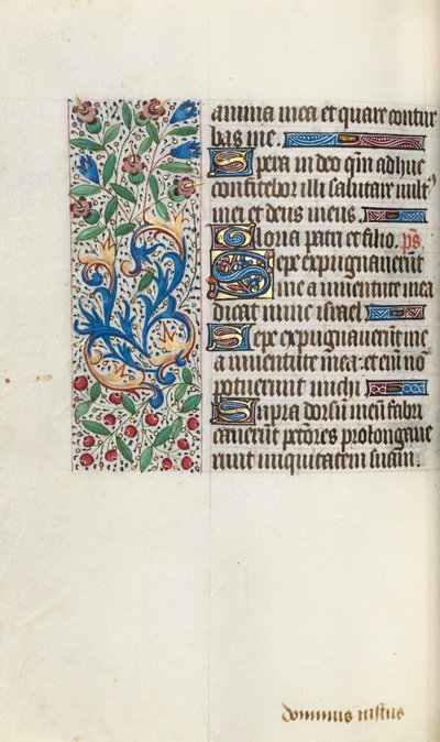 كتاب ساعات استخدام روان: fol. 76 فولت ، ج. 1470. بواسطة سيد لاتيني جنيف