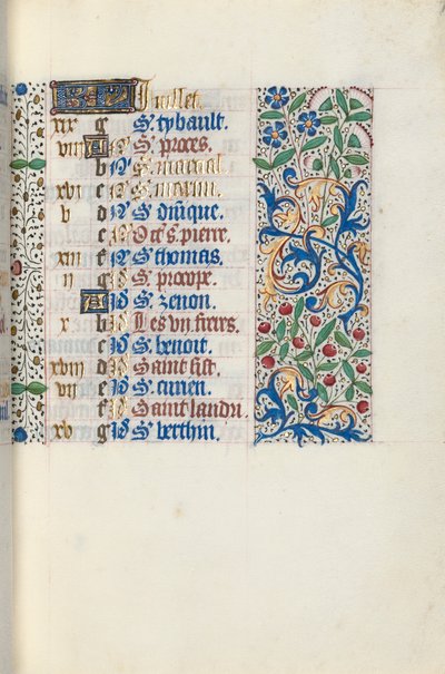 كتاب ساعات استخدام روان: fol. 7 و ، ج. 1470. بواسطة سيد لاتيني جنيف