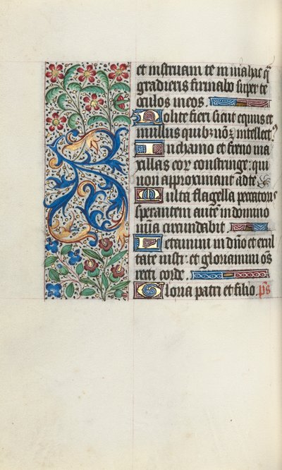 كتاب ساعات استخدام روان: fol. 82 فولت ، ج. 1470. بواسطة سيد لاتيني جنيف