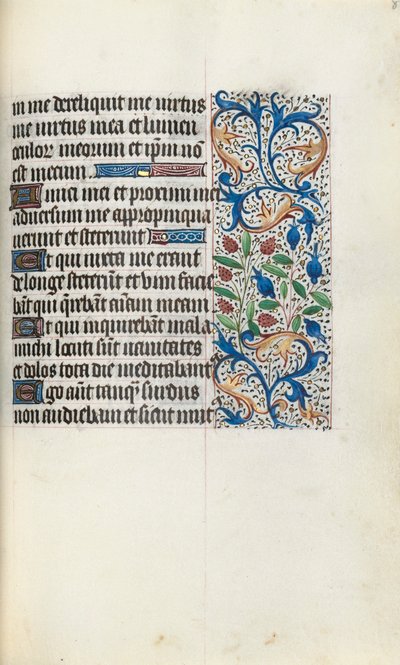كتاب ساعات استخدام روان: fol. 84 و ، ج. 1470. بواسطة سيد لاتيني جنيف