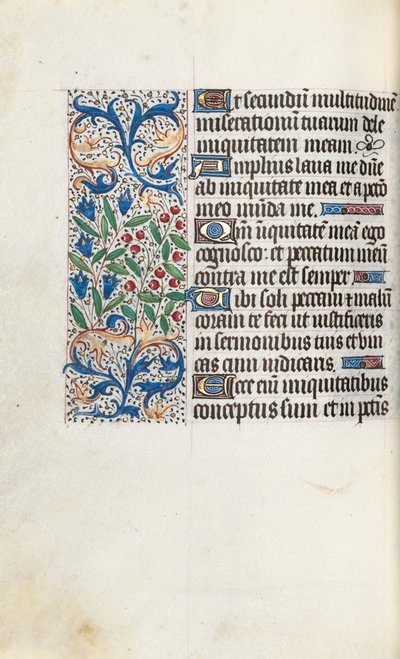 كتاب ساعات استخدام روان: fol. 85 فولت ، ج. 1470. بواسطة سيد لاتيني جنيف