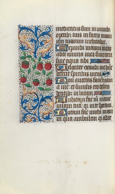 كتاب ساعات استخدام روان: fol. 91 فولت ، ج. 1470. بواسطة سيد لاتيني جنيف