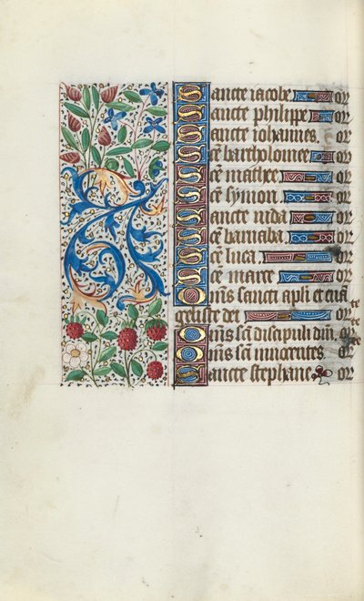 كتاب ساعات استخدام روان: fol. 93 فولت ، ج. 1470. بواسطة سيد لاتيني جنيف