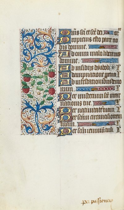 كتاب ساعات استخدام روان: fol. 94 فولت ، ج. 1470. بواسطة سيد لاتيني جنيف