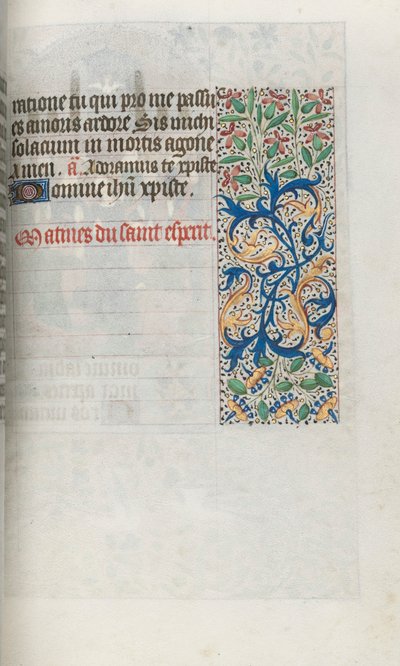 كتاب ساعات استخدام روان: fol. 99 و ، ج. 1470. بواسطة سيد لاتيني جنيف