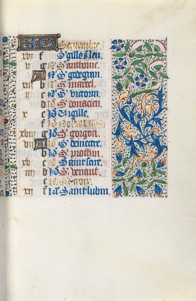 كتاب ساعات استخدام روان: fol. 9 و ، ج. 1470. بواسطة سيد لاتيني جنيف