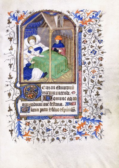 الميلاد ، 1430-1440 بواسطة سيد الأسطورة الذهبية في ميونيخ