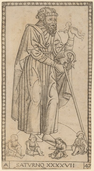 زحل (زحل) بواسطة ماجستير في سلسلة S Tarocchi