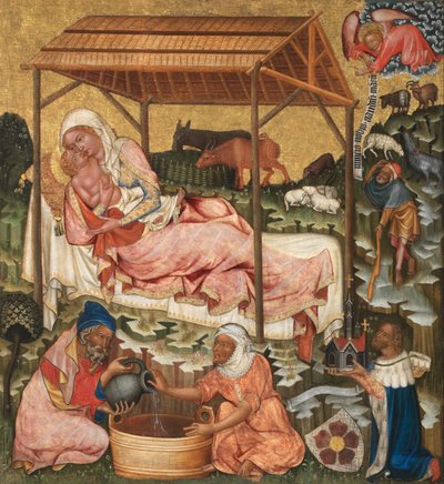 الميلاد بواسطة سيد Vyšší Brod Altarpiece