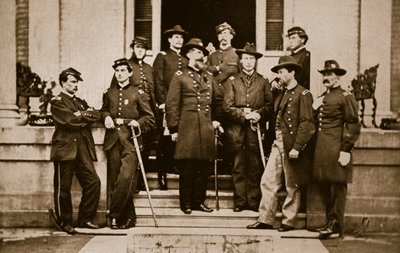 اللواء OB Wilcox والموظفين ، 1861-65 بواسطة ماثيو ب برادي