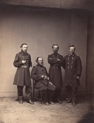 الجنرال وليام وارد والأركان ، كاليفورنيا. 1861. بواسطة ماثيو برادي