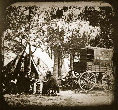 مقر نيويورك هيرالد في الميدان في Culpeper Court House ، 1863 بواسطة ماثيو ب برادي