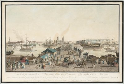 احتفال الذكرى السنوية الأولى لسانت بطرسبرغ بالذكرى المئوية للمدينة في مايو 1803 ، 1804 بواسطة ماتياس غابرييل لوري