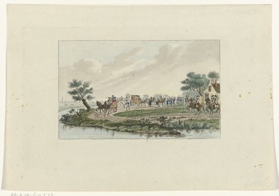 القبض على الأميرة في Goejanverwellesluis 1787 بواسطة Mathias de Sallieth