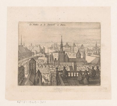 وجه في باريس Le Palais et le Loire a Paris (العنوان على الكائن) سبع مناظر طبيعية ومناظر مدن فرنسية (عنوان السلسلة) بواسطة ماثيو مريان (أنا)