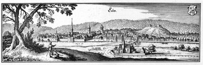 Calw.jpg - مقتطف من طوبوغرافيا سويفيا (شوابين) بواسطة ماتيوس ميريان