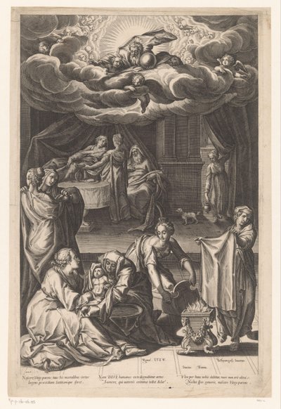 ولادة العذراء بواسطة Matthaus Greuter