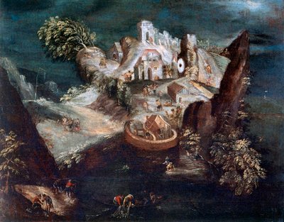 منظر طبيعي مجسم ، c1613-1650 بواسطة ماتيوس ميريان