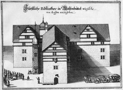 مكتبة هرتسوغ أغسطس في Wolfenbüttel ، بين 1655 و 1660 بواسطة ماتيوس الأكبر ميريان
