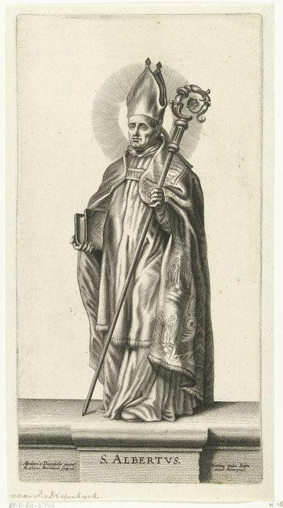 القديس ألبرت S. Albertus (العنوان على الكائن) القديسين (عنوان المسلسل) بواسطة مارتينوس فان دن إندي (أنا)