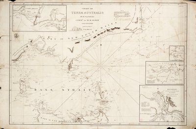 خريطة مضيق باس بقلم ماثيو فلندرز بواسطة ماثيو فليندرز