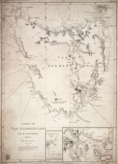 خريطة فان ديمنز لاند، الصحيفة السادسة بواسطة ماثيو فليندرز