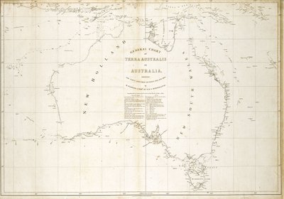 خريطة أستراليا بواسطة ماثيو فليندرز