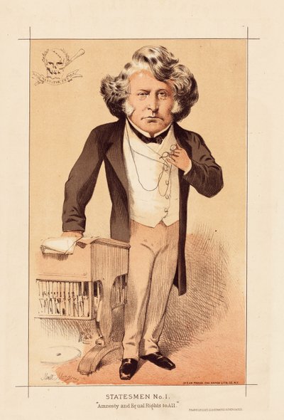 رجل الدولة رقم 1 ، العفو والمساواة في الحقوق للجميع ، حانة. 1871 (لون ليثو) بواسطة ماثيو 