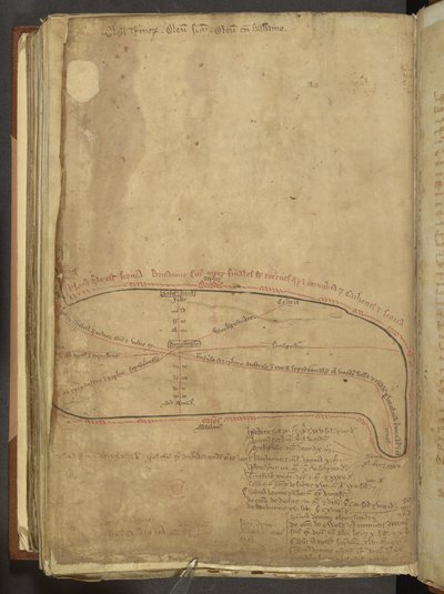 Cotton MS Nero D 1 f.187v Roman Militaryways، from 