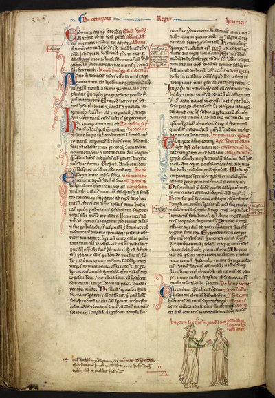 زواج فريدريك الثاني وإيزابيلا ملكة إنجلترا، Royal 14 C VII، f.123v بواسطة ماثيو باريس