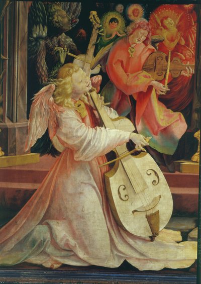 حفل الملائكة ، من Isenheim Altarpiece ، c.1512-16 زيت على تفاصيل لوحة 17670 بواسطة ماتياس جرونوالد